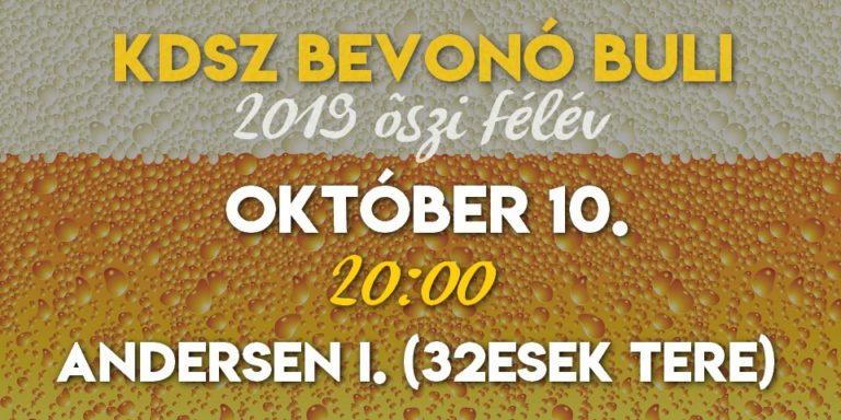 Bevonó buli 2019.10.10.