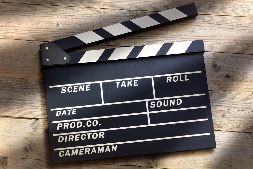 Movie clapper board